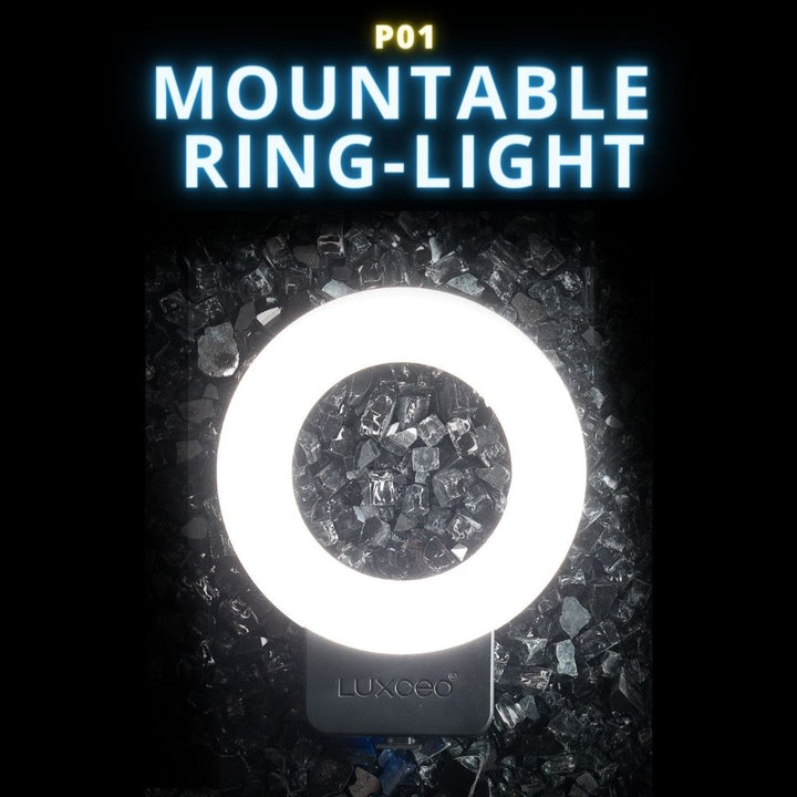 P01  Portable Dimmable 6000K LED Ring Light