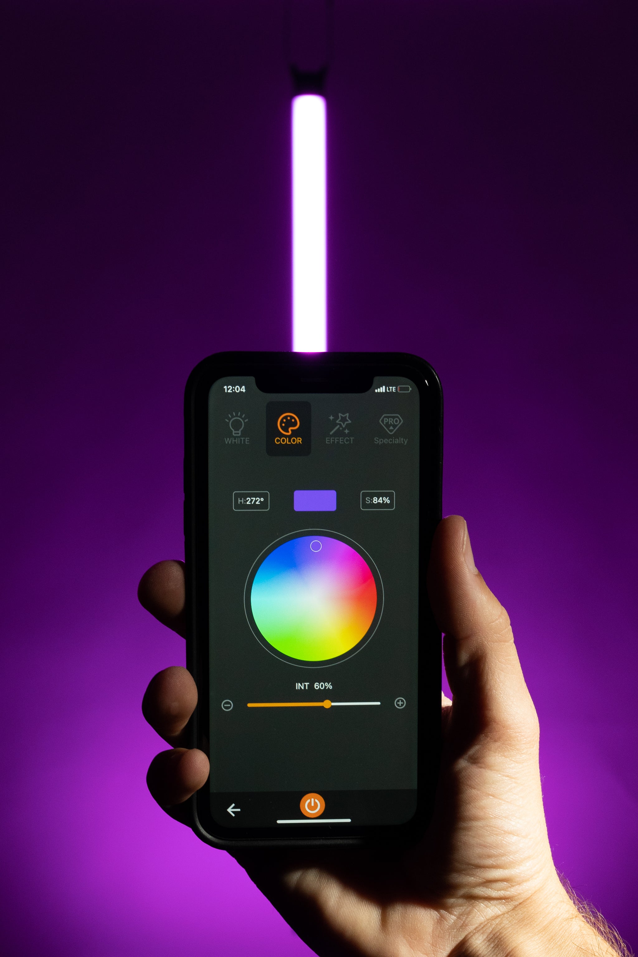 LUXCEO P120S 3.7ft 30W RGB LED Tube Light - 2000K-10000K CCT, High